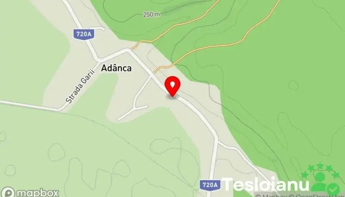 hartă a Adânca  în Adânca
