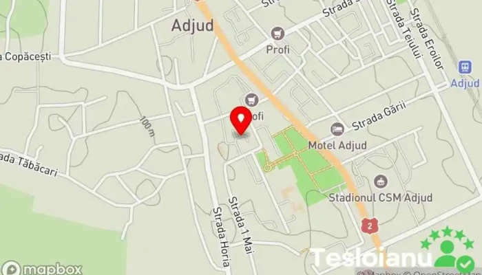 hartă a Adjud  în Adjud