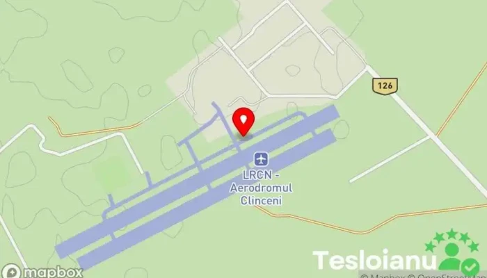 hartă a Aerodromul Clinceni Aerodrom, Aeroport în Clinceni