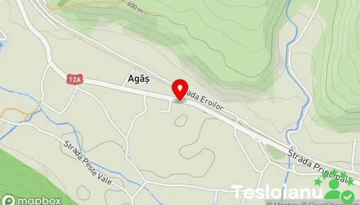 hartă a Agăș  în Agăș