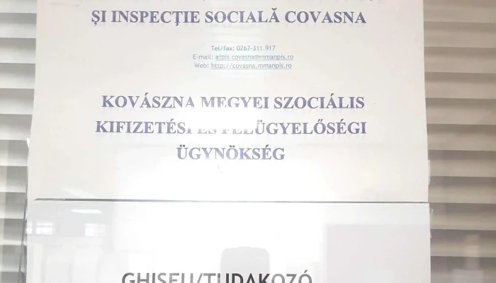 Agentia Judeteana De Plati Si Inspectie Sociala Covasna Număr - Sfântu Gheorghe
