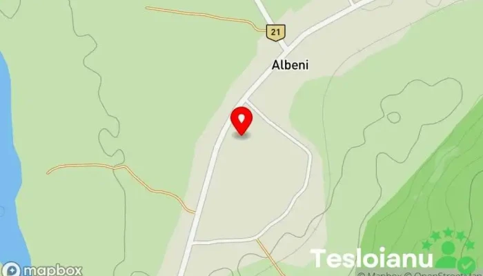 hartă a Albeni  în Albeni