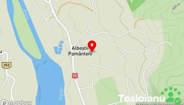 hartă a Albeștii Pământeni  în Albeștii Pământeni