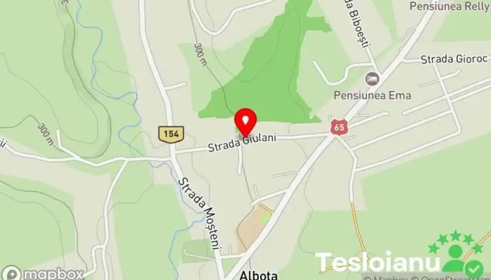 hartă a Albota Furnizor de piatră concasată în Albota