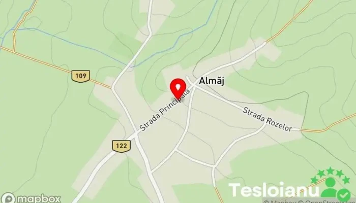 hartă a Almăj  în Almăj