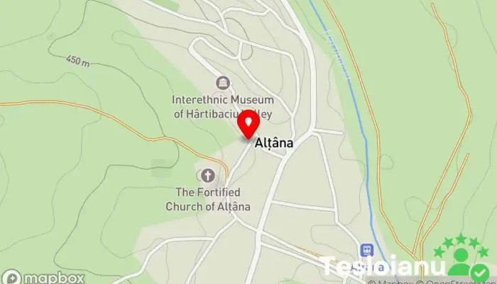 hartă a Alțâna  în Alțâna