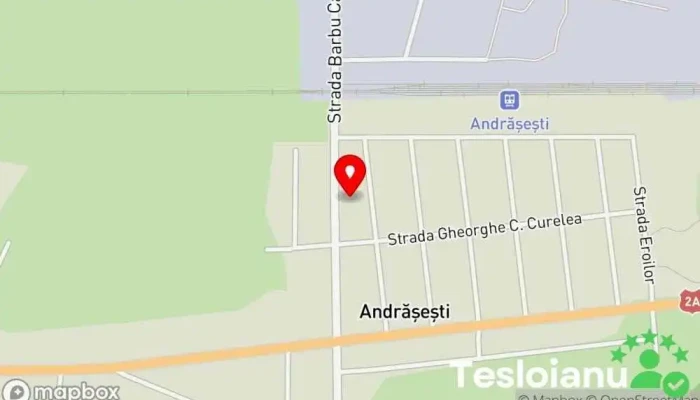 hartă a Andrășești  în Andrășești