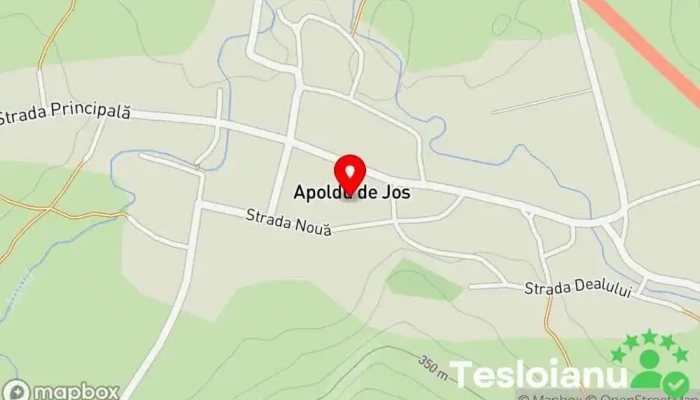hartă a Apoldu de Jos  în Apoldu de Jos