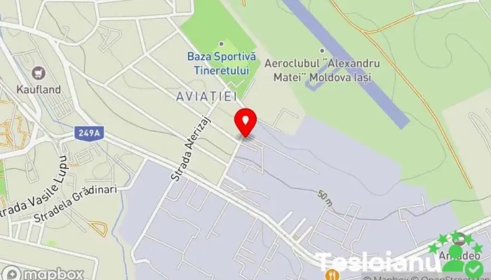 hartă a ASAM S.A. Producător de piese pentru utilaje, Producător de piese auto în Iași