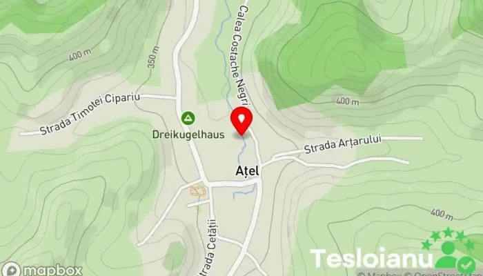 hartă a Aţel  în Aţel