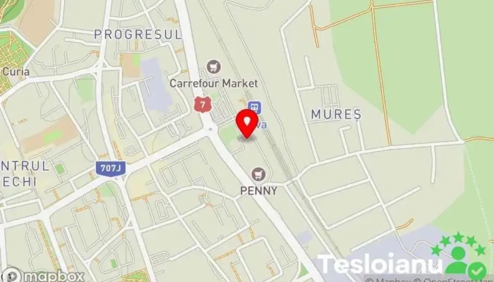 hartă a Autogara Deva Stație de autobuz în Deva