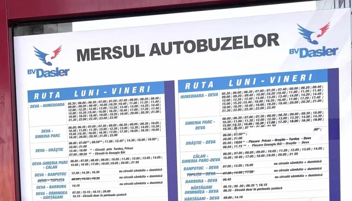 Autogara Deva -  Program - Deva
