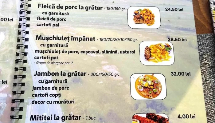 Baile Persani Meniu - Perșani