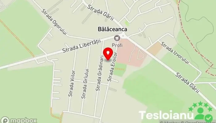 hartă a Bălăceanca  în Bălăceanca