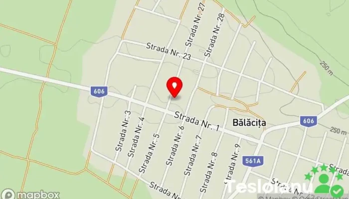 hartă a Bălăcița  în Bălăcița