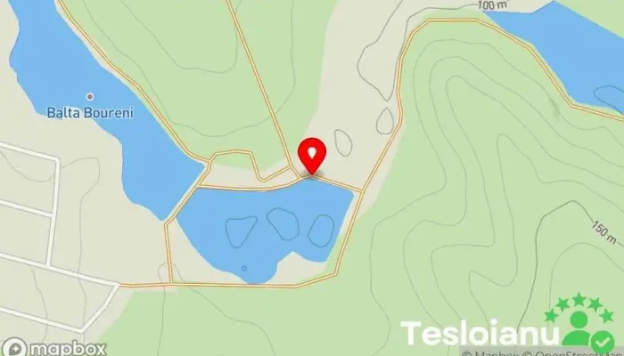 hartă a Balta Boureni Zonă de pescuit în Unnamed Road