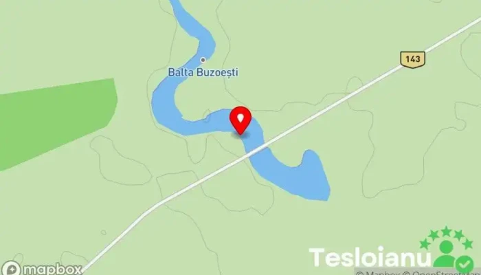 hartă a Balta Buzoesti Lac de pescuit în Comuna Buzoești