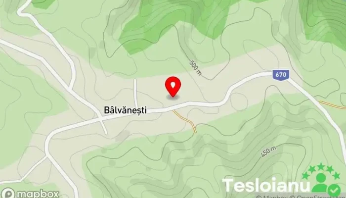 hartă a Bâlvănești  în Bâlvănești