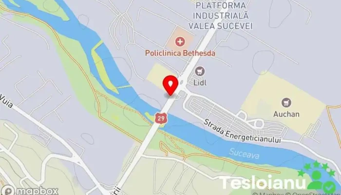 hartă a Bazar Stație de autobuz în Suceava