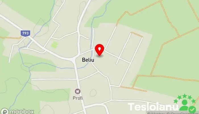 hartă a Beliu  în Beliu