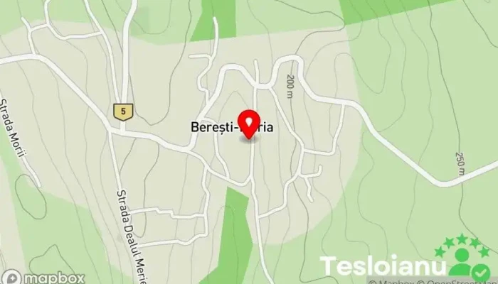 hartă a Berești-Meria  în Berești-Meria