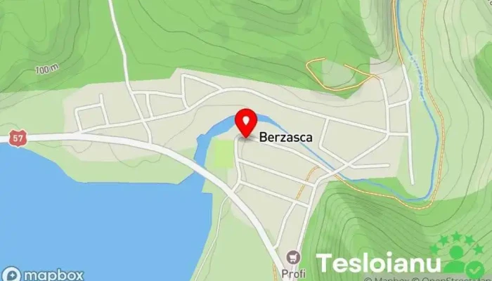 hartă a Berzasca  în Berzasca