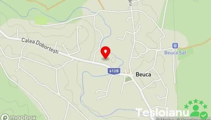 hartă a Beuca  în Beuca