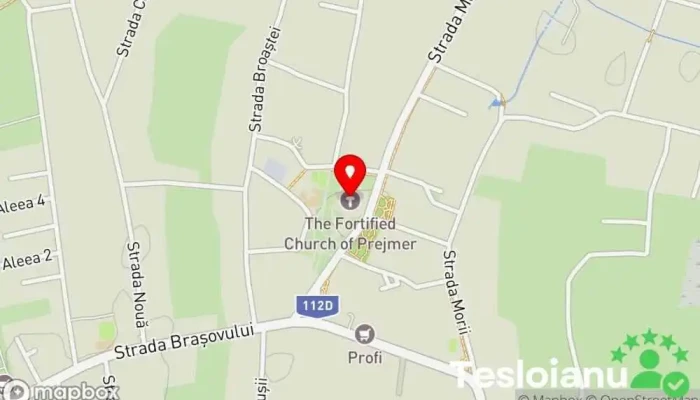 hartă a Biserica Fortificată din Prejmer Biserică luterană, Biserică, Reper istoric, Atracție turistică în Prejmer