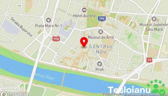 hartă a Bistro Herkules Bistro în Satu Mare