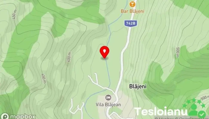 hartă a Blăjeni  în Blăjeni