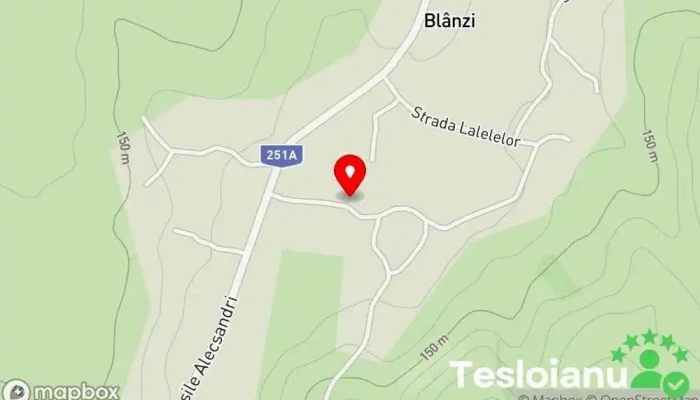 hartă a Blânzi  în Blânzi