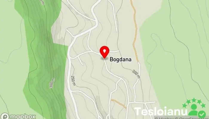 hartă a Bogdana  în Bogdana