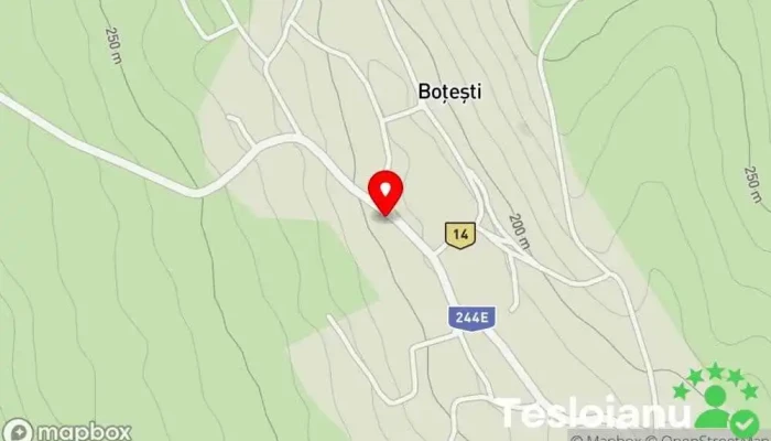 hartă a Boțești  în Boțești