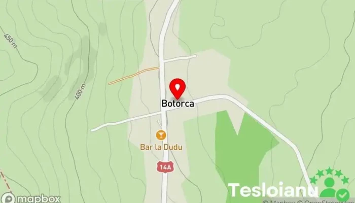 hartă a Botorca  în Târnăveni