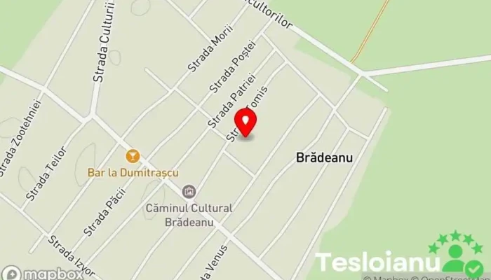 hartă a Brădeanu  în Brădeanu