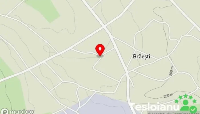 hartă a Brăeşti  în Brăeşti