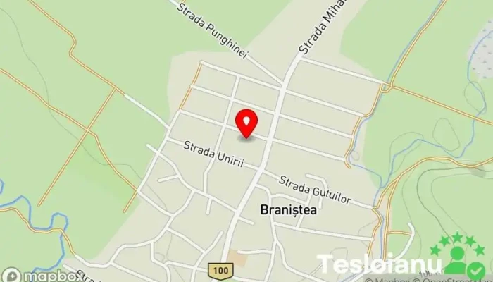 hartă a Braniştea  în Braniştea
