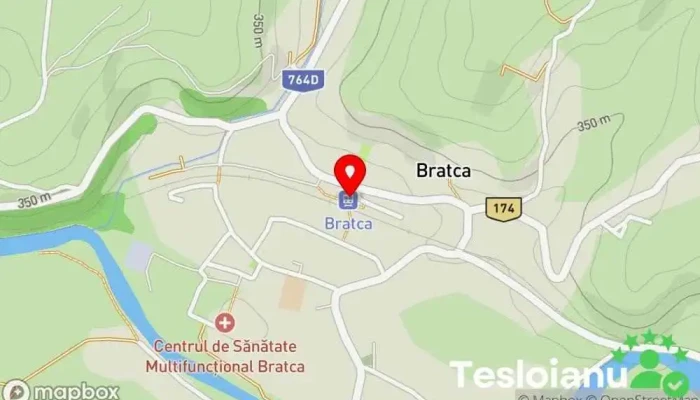 hartă a Bratca Gară în Bratca