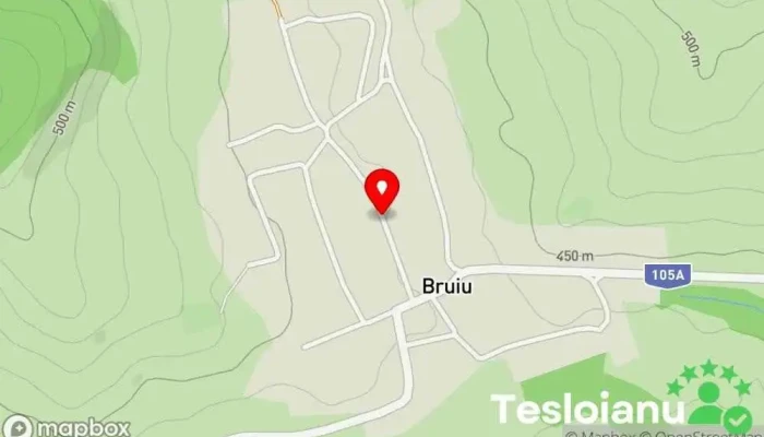 hartă a Bruiu  în Bruiu