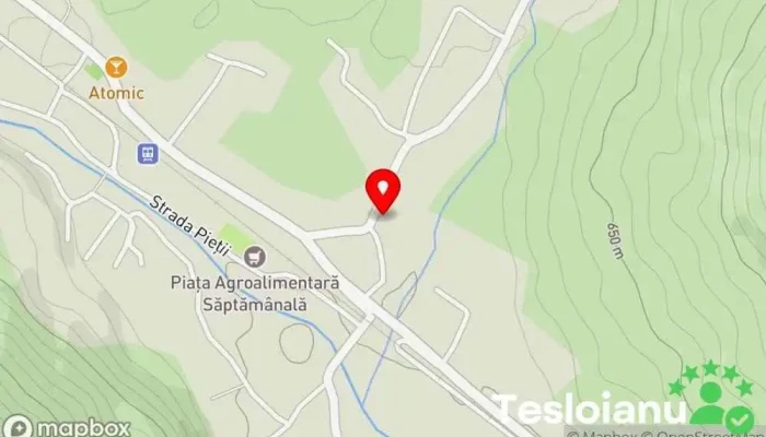 hartă a Brusturoasa  în Brusturoasa