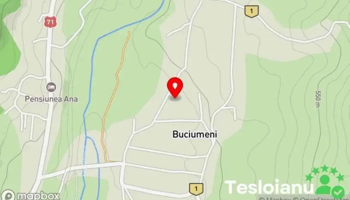 hartă a Buciumeni  în Buciumeni