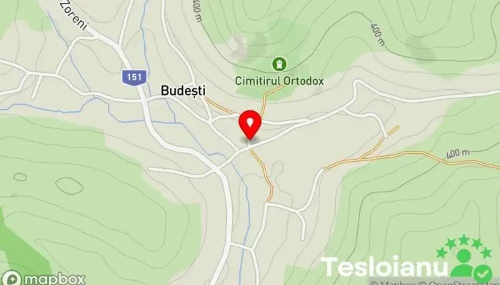hartă a Budeşti  în Budeşti