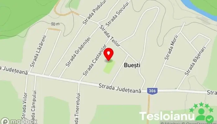 hartă a Buești  în Buești