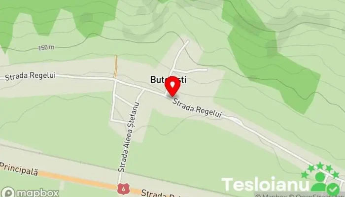 hartă a Butoiești  în Butoiești