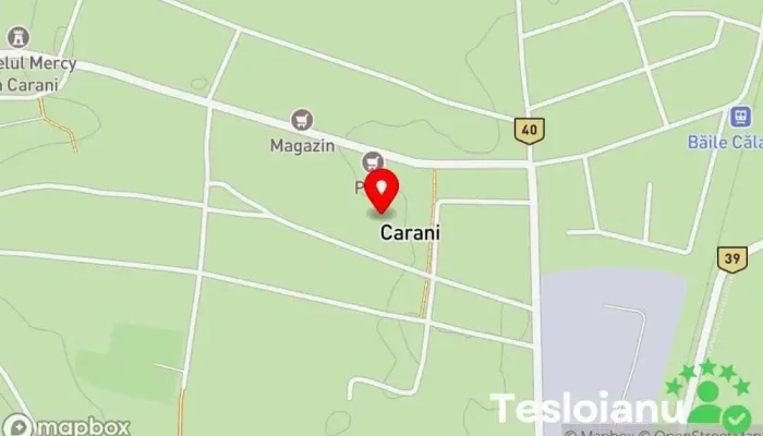 hartă a Carani  în Carani