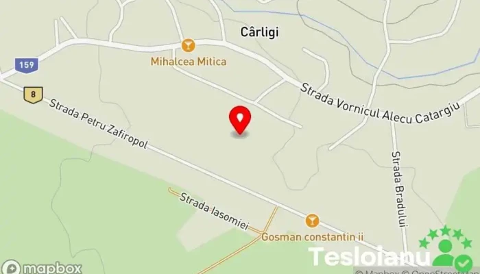 hartă a Cârligi  în Cârligi