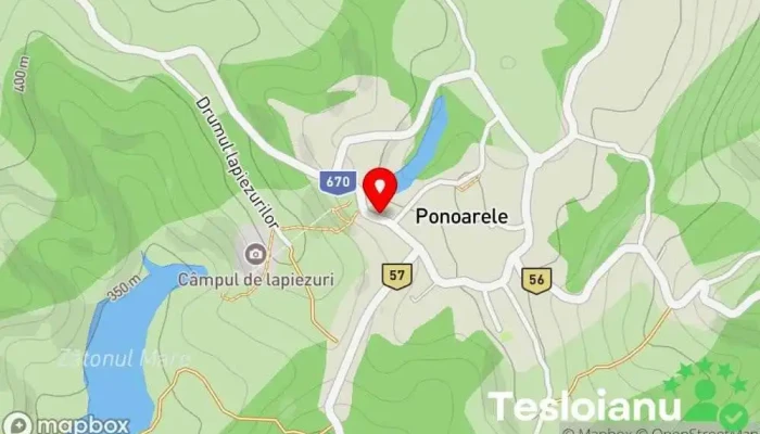 hartă a Căruţa cu Amintiri Magazin de suveniruri în Ponoarele
