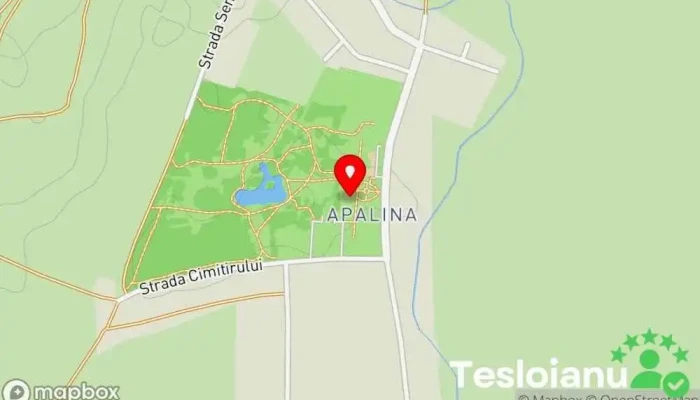 hartă a Castelul Huszár din Apalina Reper istoric în Reghin