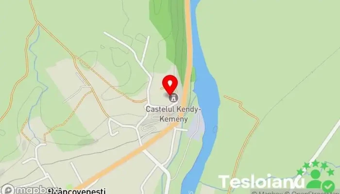 hartă a Castelul Kemény Castel, Local pentru evenimente, Lot de parcare gratuită, Zonă pentru excursii, Muzeu, Parc, Cazare în regim hotelier, Magazin de suveniruri, Centru de informare turistică în Brâncoveneşti