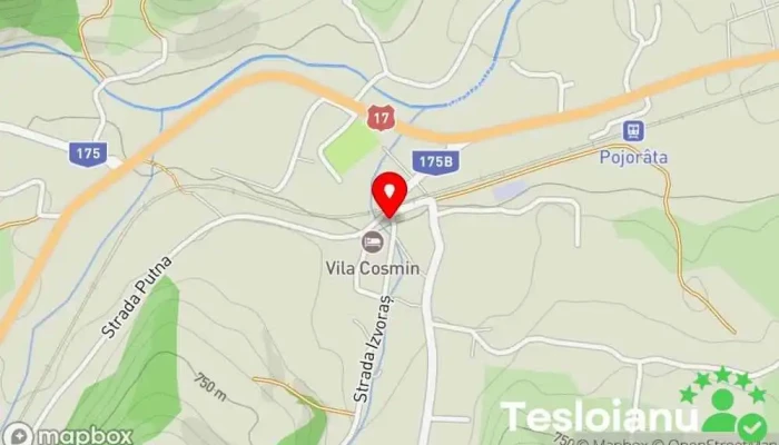 hartă a Castrol Service Monitel Serv Com Serviciu de schimbare a uleiului în Pojorâta